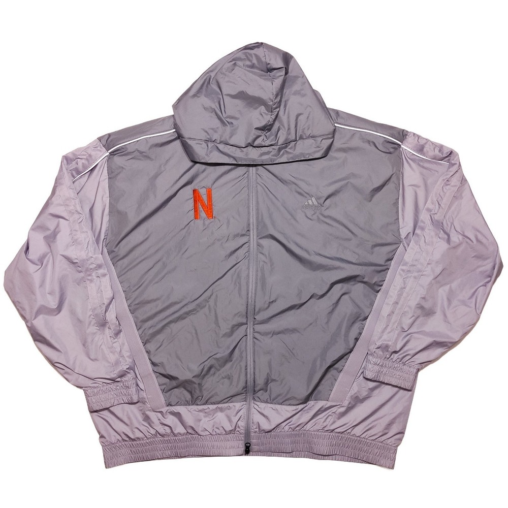 ADIDAS Nebraska Cornhuskers Quilted Insulated Jacket‎ Gray 2XLT XXL 2XL Tall